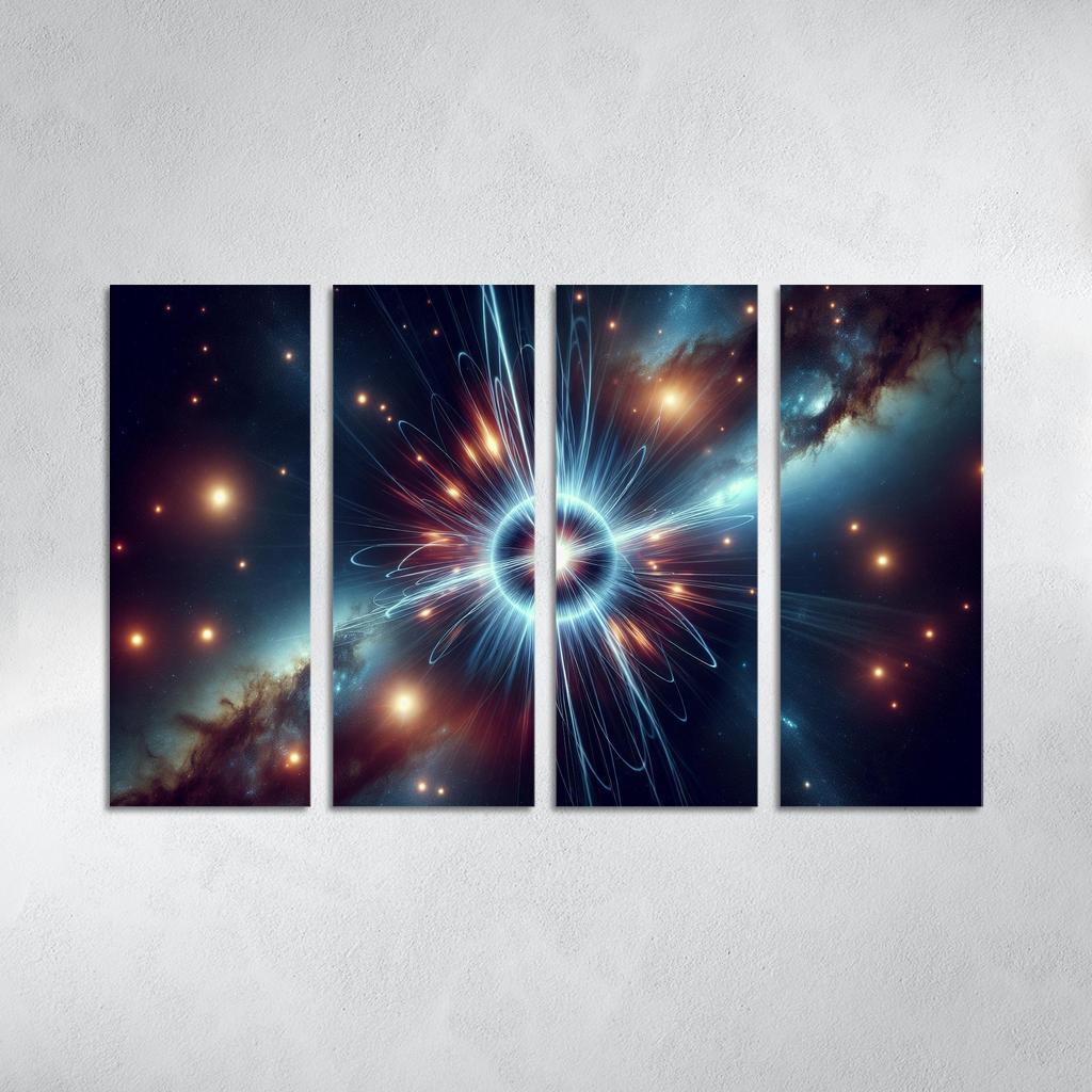 The Secret Lives Of Pulsars Abstract Paintings Frame