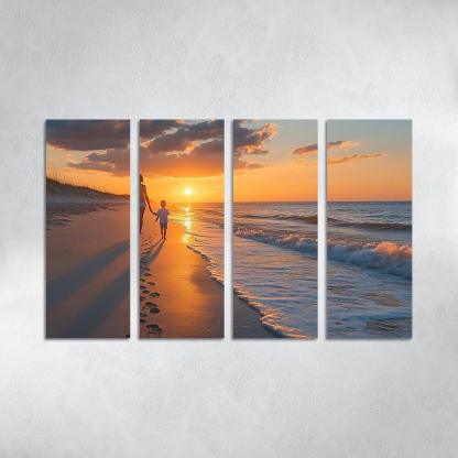 Footprints In The Heart A Mothers Journey Canvas Paintings Frame