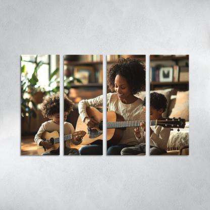 The Rhythm Of Our Hearts A Mothers Love Song Canvas Paintings Frame