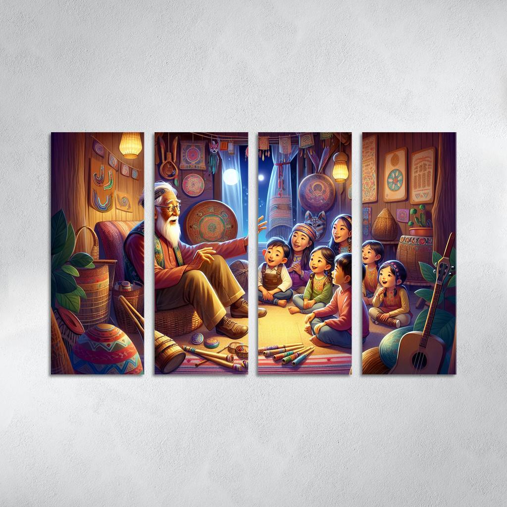 Bridging Generations The Legacy Of Cultural Knowledge Custom Paintings Frame