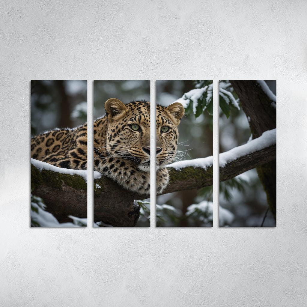 The Magnificent Amur Leopard Ghost Of The Forest Canvas Paintings Frame