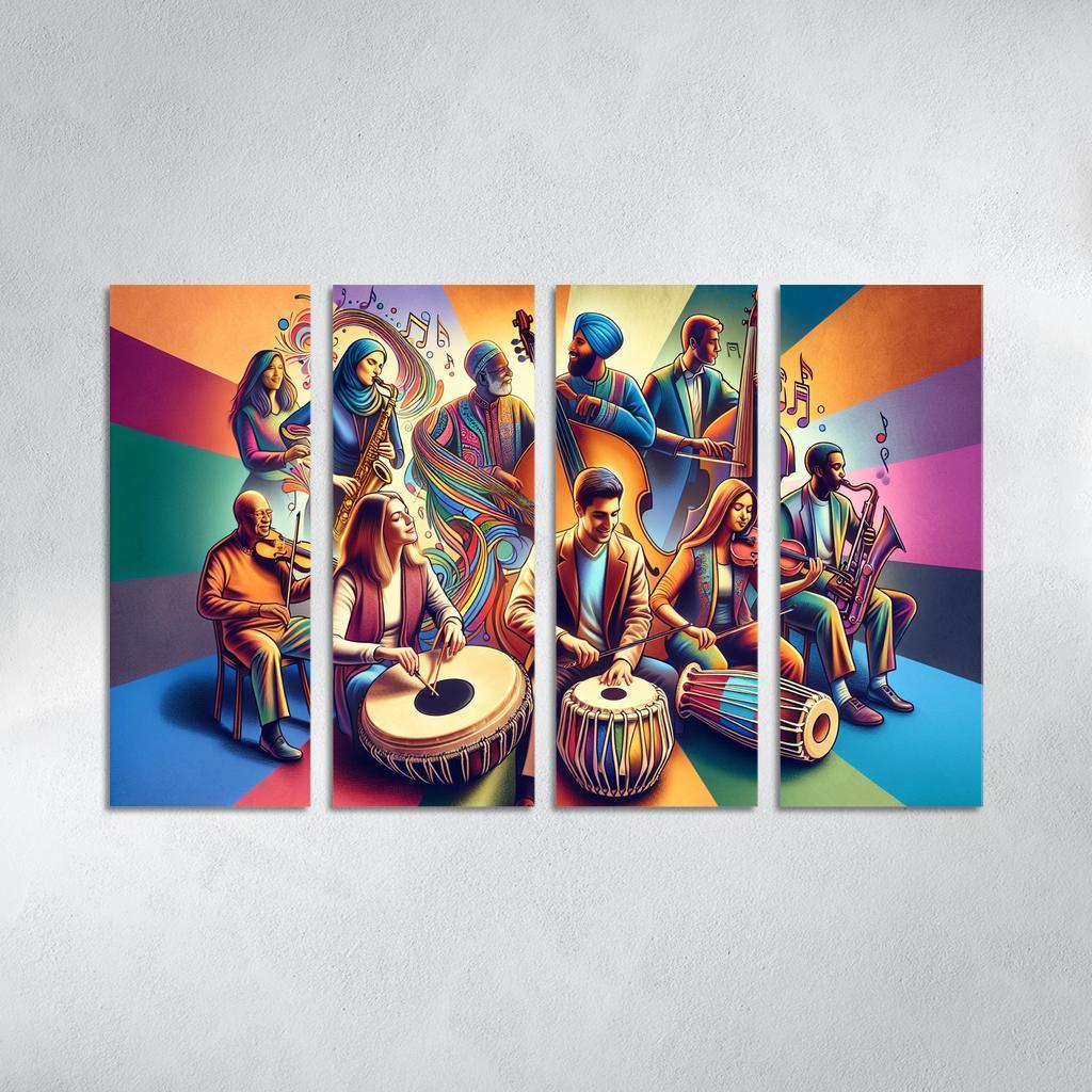 Voices In Harmony The Power Of Music In Social Change Custom Paintings Frame