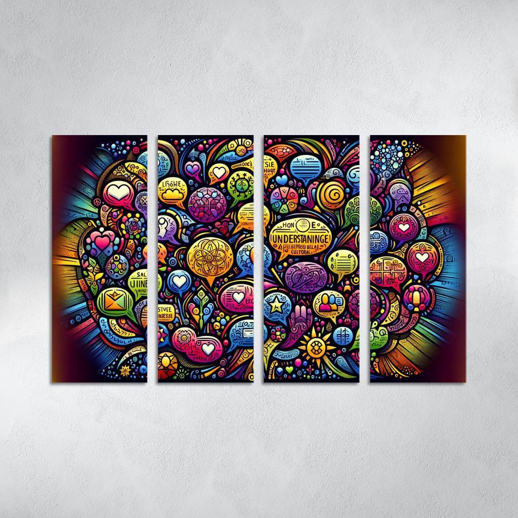 Bridges Of Connection The Power Of Dialogue Multi-panel Paintings