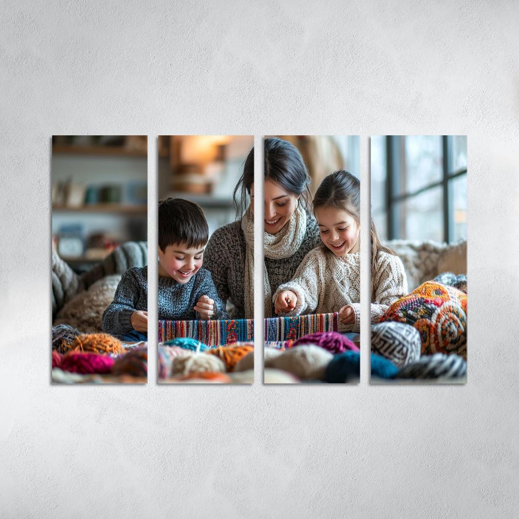 The Tapestry Of Togetherness Weaving Family Love Custom Paintings Frame