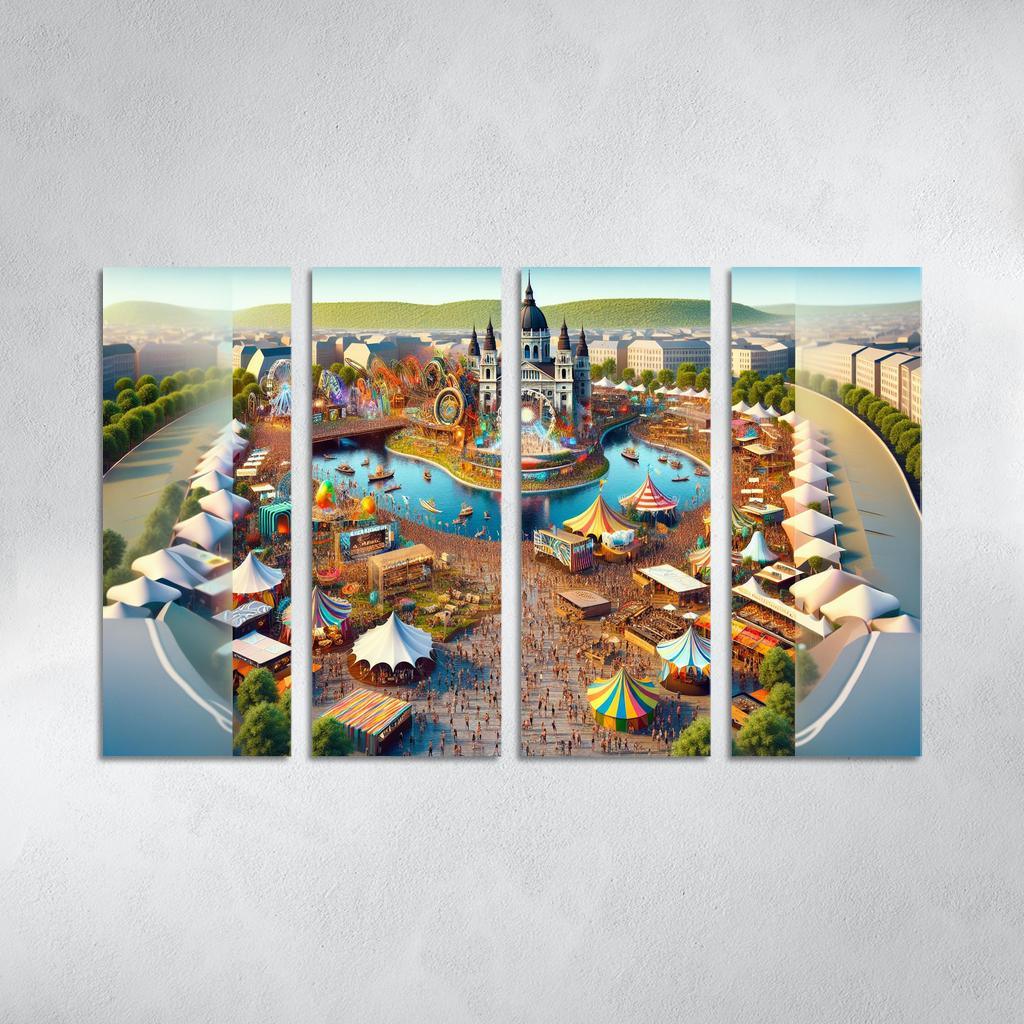 Sziget Festival Canvas Paintings Frame