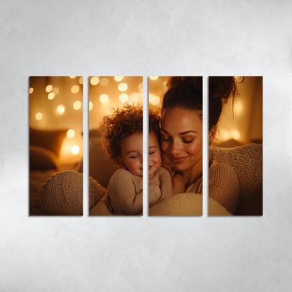 The Comfort Of Her Love A Mothers Embrace Canvas Paintings Frame