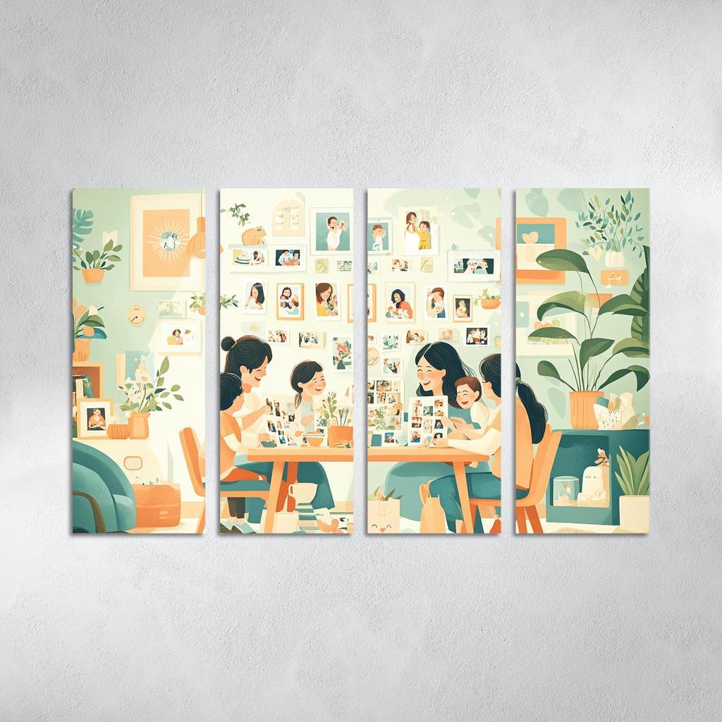 The Journey Of Motherhood Milestones And Memories Custom Paintings Frame