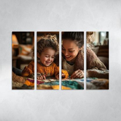 Threads Of Connection A Mothers Tapestry Of Love Canvas Paintings Frame