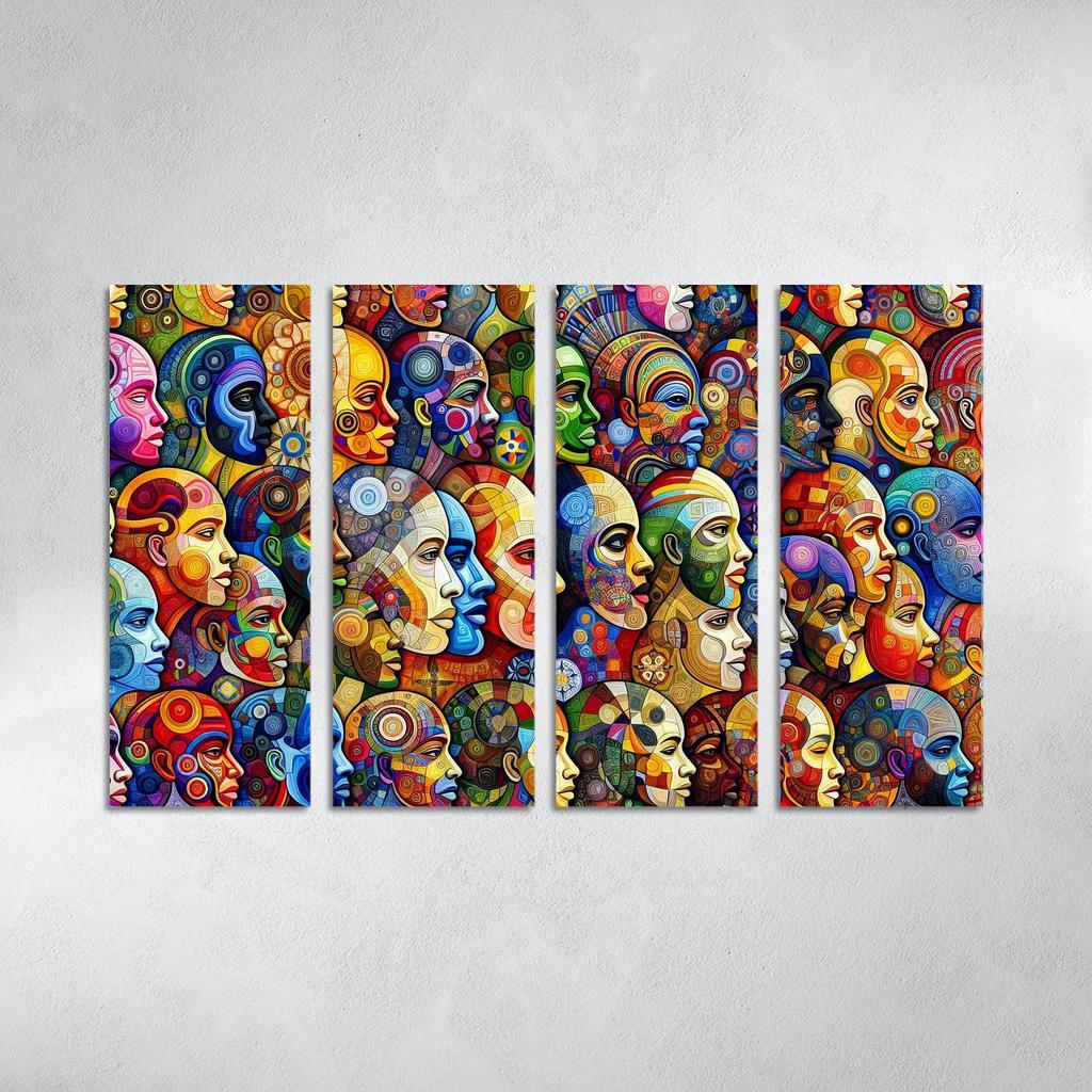 Unity In Diversity The Global Migration Experience Multi-panel Paintings