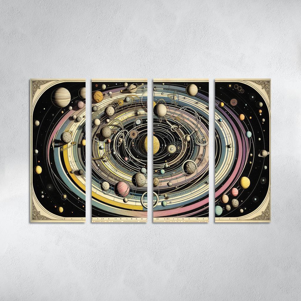 The Harmony Of Celestial Mechanics Abstract Paintings Frame