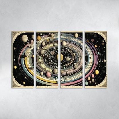The Harmony Of Celestial Mechanics Abstract Paintings Frame