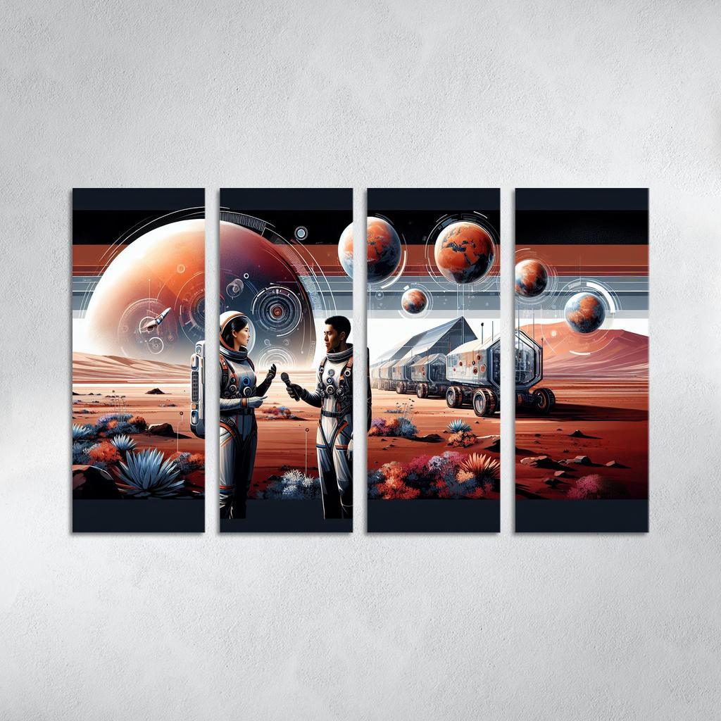 The Thrilling Future Of Human Space Travel Abstract Paintings Frame
