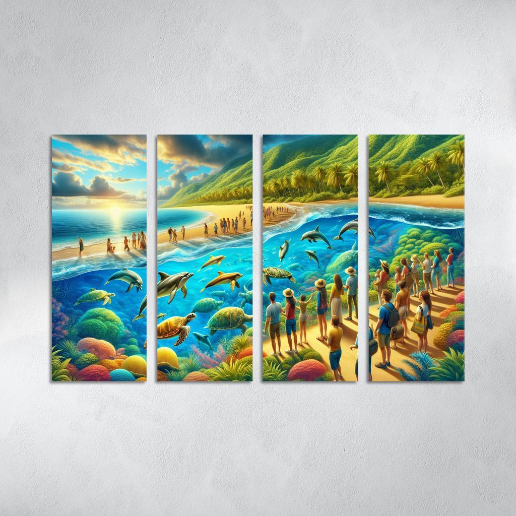 Marine Oasis Wildlife Adventure Premium Artwork Frames