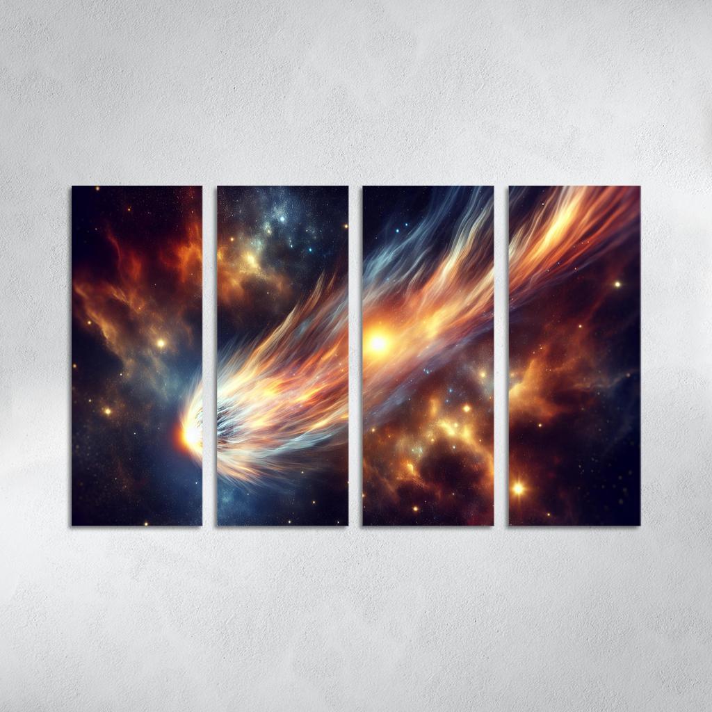 The Allure Of Comets And Their Trails Abstract Paintings Frame