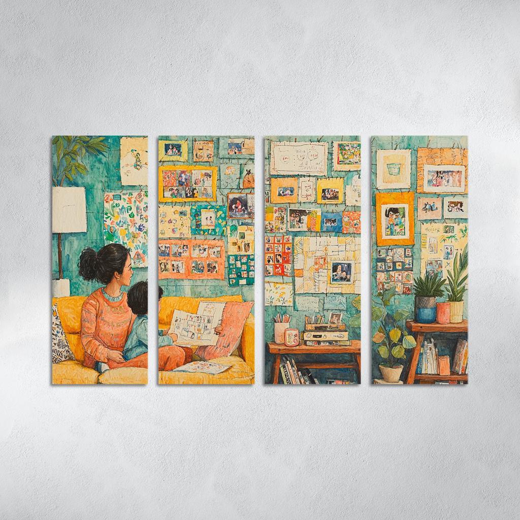 The Tapestry Of Family A Mothers Weaving Custom Paintings Frame