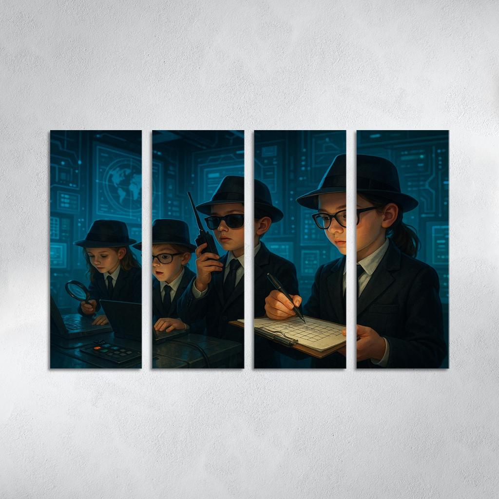 Secret Agents - Spy Kids Adventure Framed Paintings
