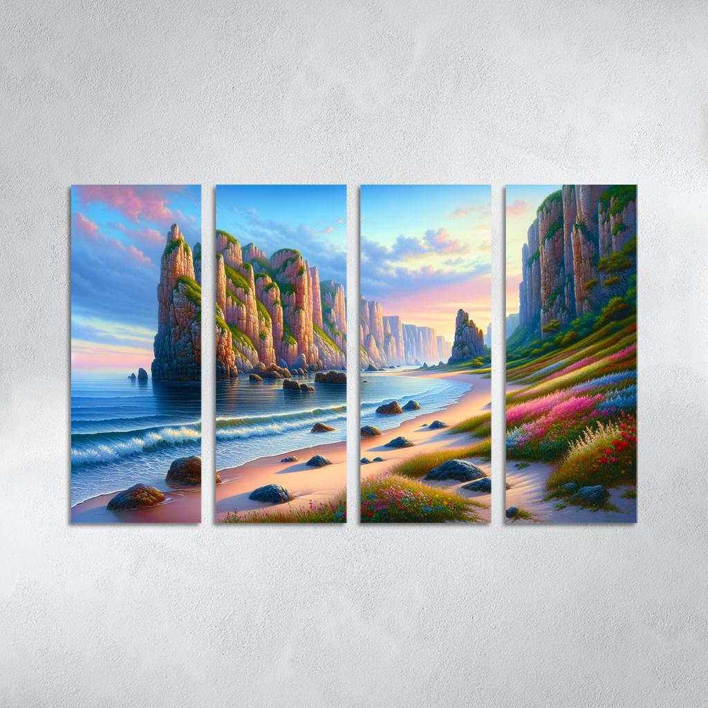 Ocean Whisper Sound Therapy Beach Premium Artwork Frames