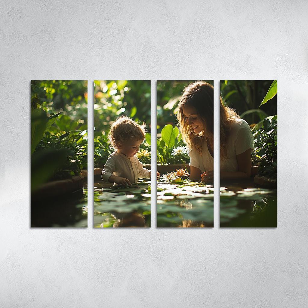 Reflections Of Love A Mothers Wisdom In Nature Canvas Paintings Frame