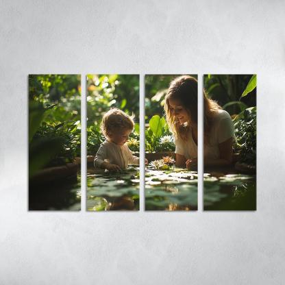 Reflections Of Love A Mothers Wisdom In Nature Canvas Paintings Frame