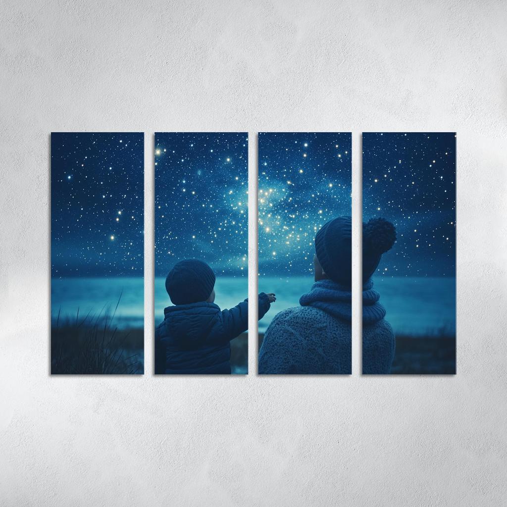 The Light Of Hope A Mothers Guiding Star Canvas Paintings Frame