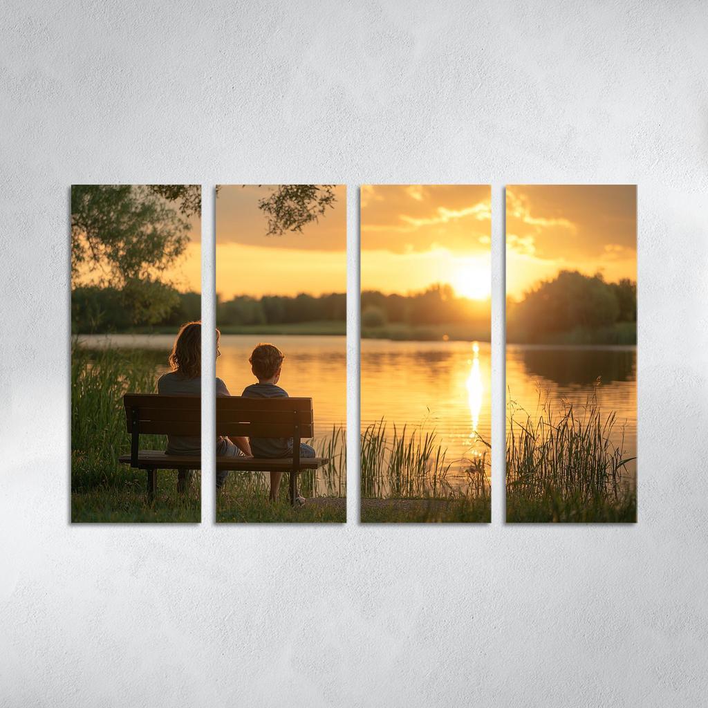 Moments Of Reflection A Mothers Guidance Custom Paintings Frame