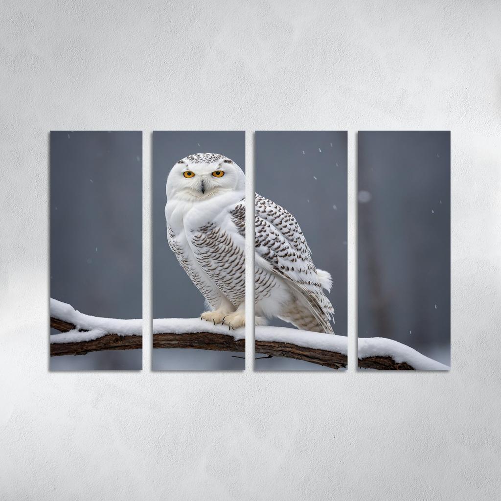 The Elusive Snowy Owl A Winter Wonder Custom Paintings Frame