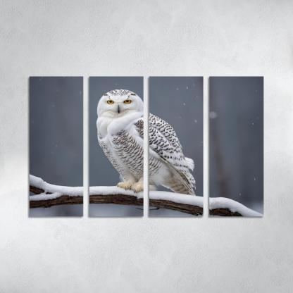 The Elusive Snowy Owl A Winter Wonder Custom Paintings Frame