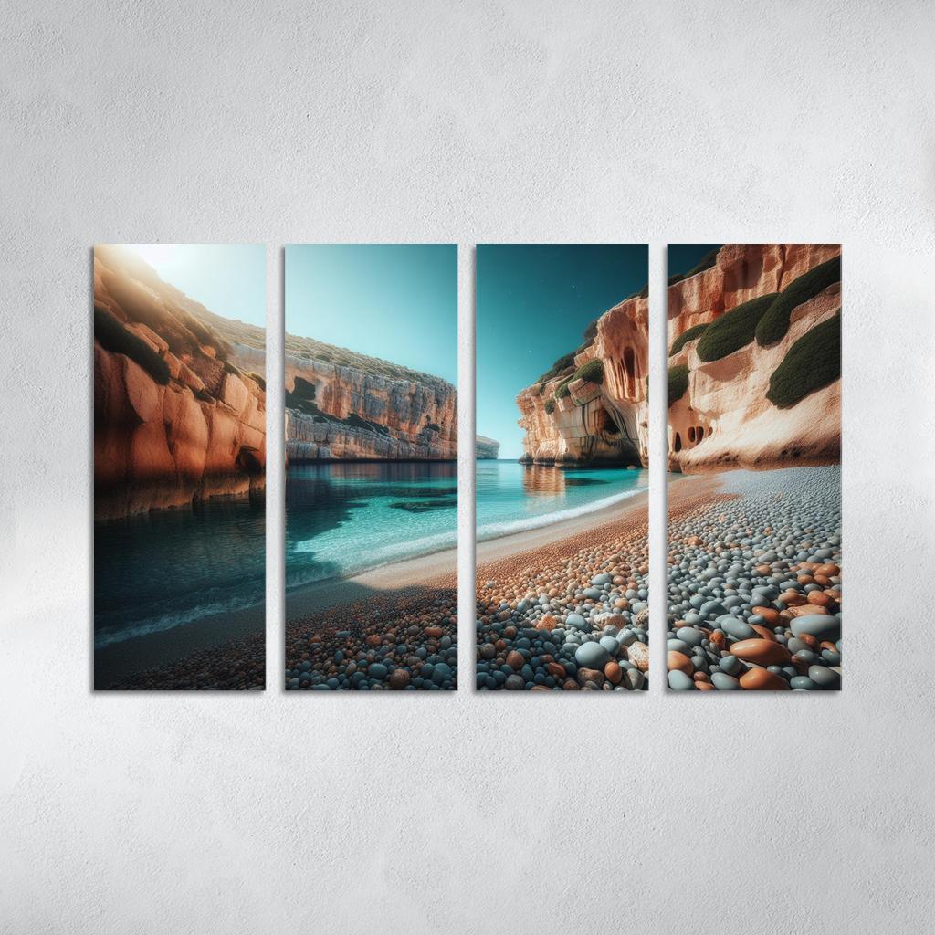 Pebble Cove Unique Geological Wonders Custom Paintings Frame