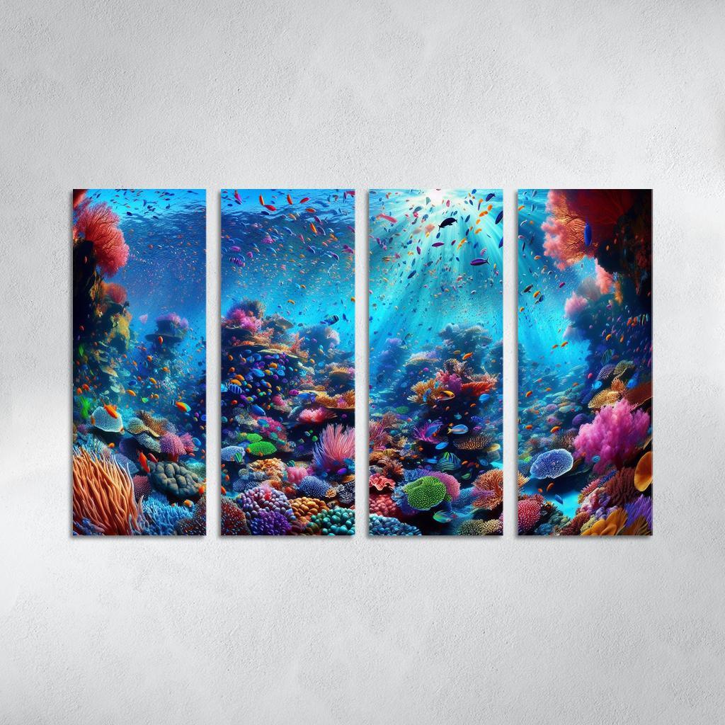 Coral Haven Underwater Wonderland Premium Artwork Frames