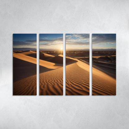 The Enigmatic Beauty Of Desert Landscapes Oil Paintings Frame