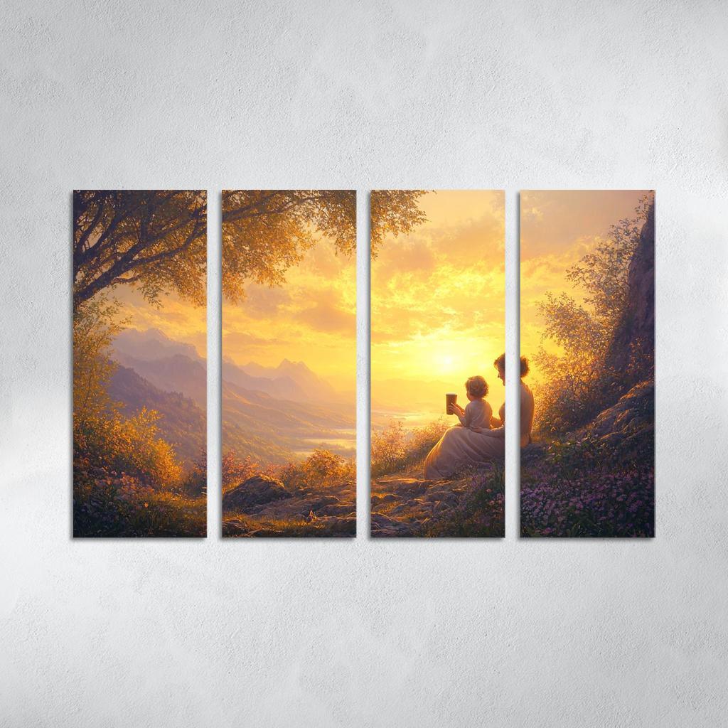 Sunrise Moments The Dawn Of Love Custom Paintings Frame