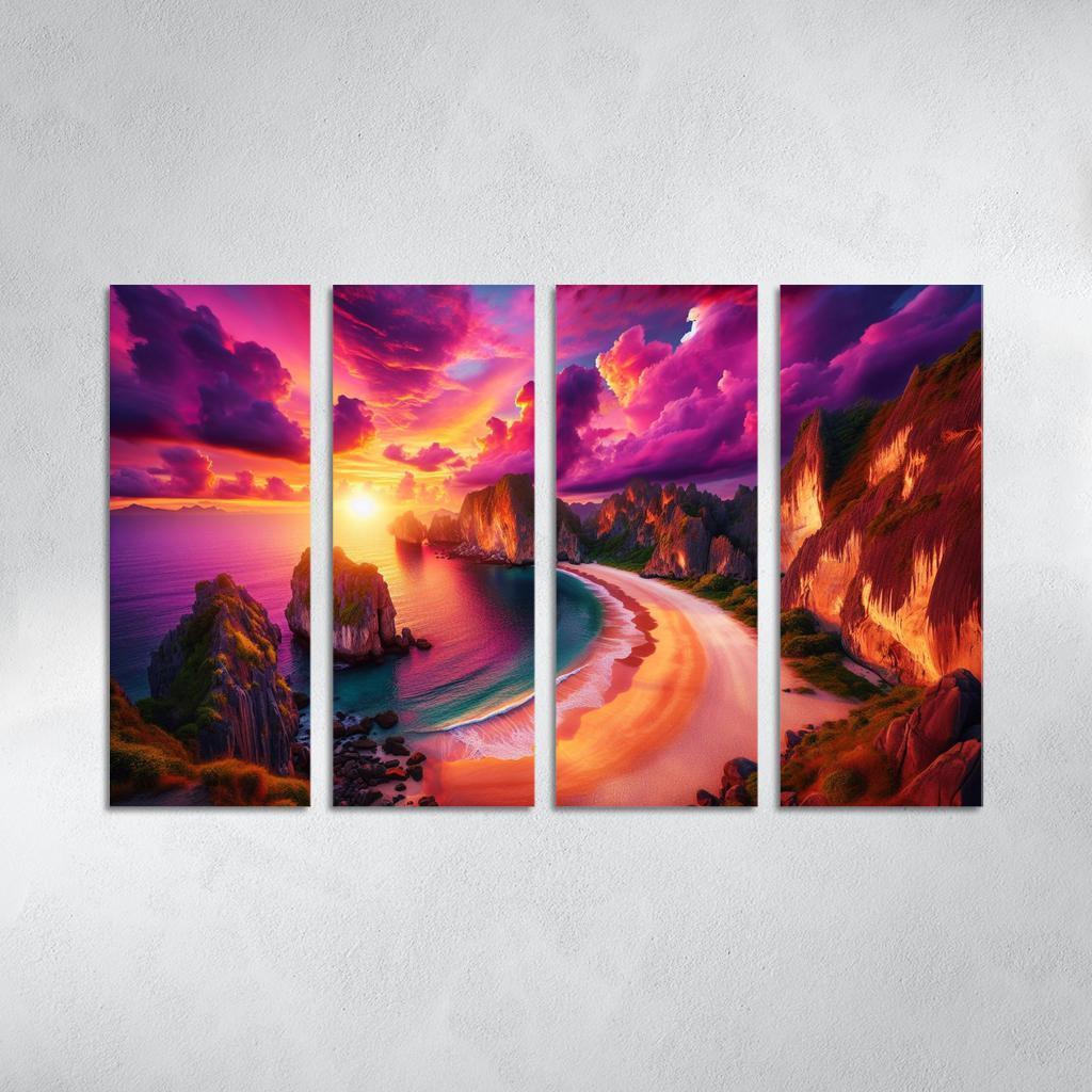 Sunset Ridge Beach Premium Artwork Frames