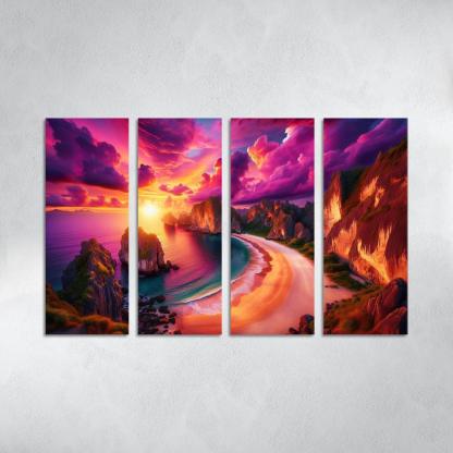 Sunset Ridge Beach Premium Artwork Frames