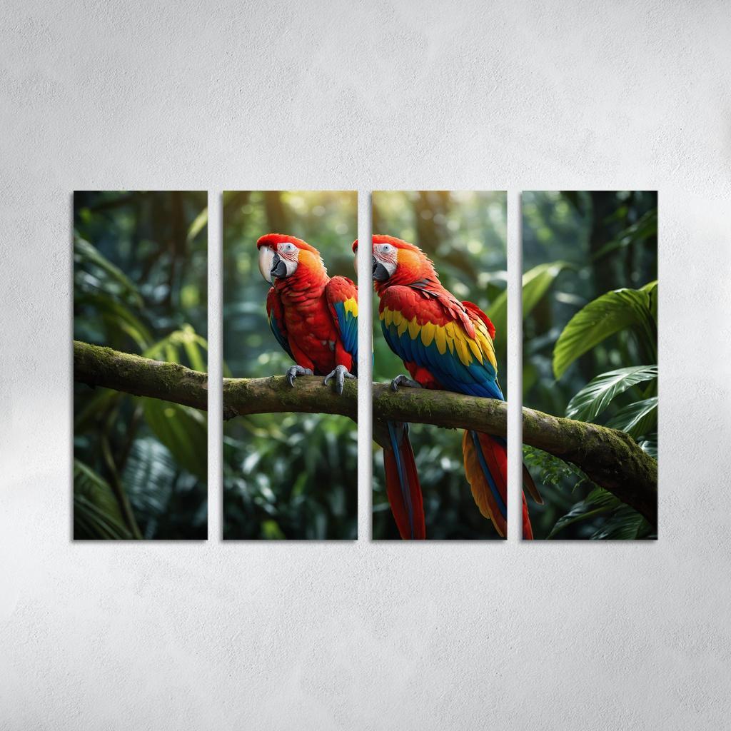 The Beautiful Scarlet Macaw A Colorful Companion Custom Paintings Frame