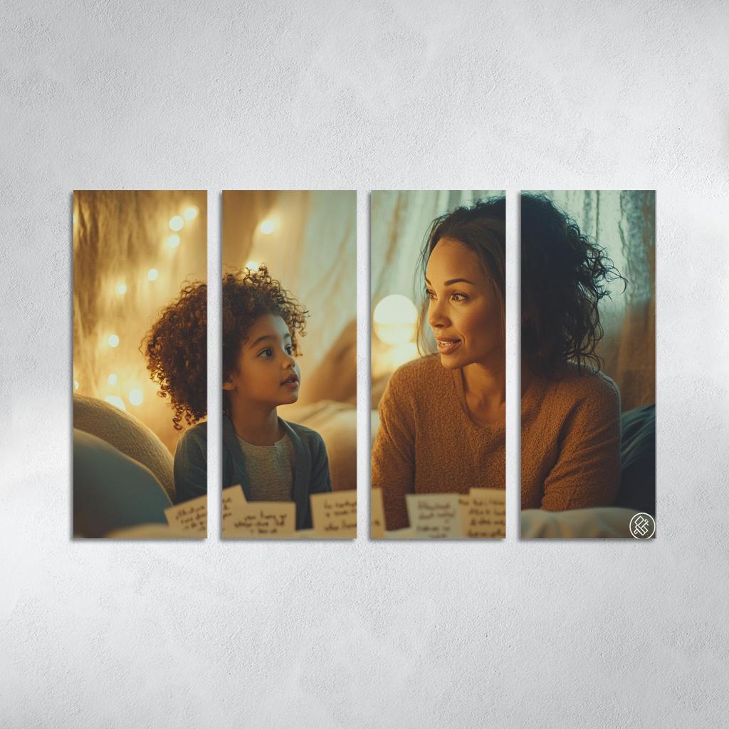 A Mothers Whisper Gentle Words Of Wisdom Modern Paintings Frame