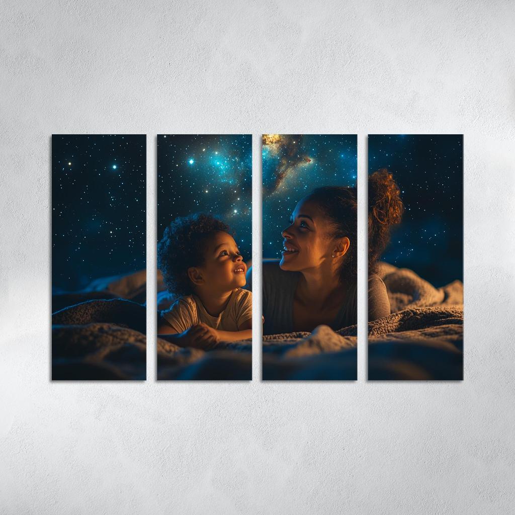 Stars In Her Eyes A Mothers Dreams For Her Children Canvas Paintings Frame