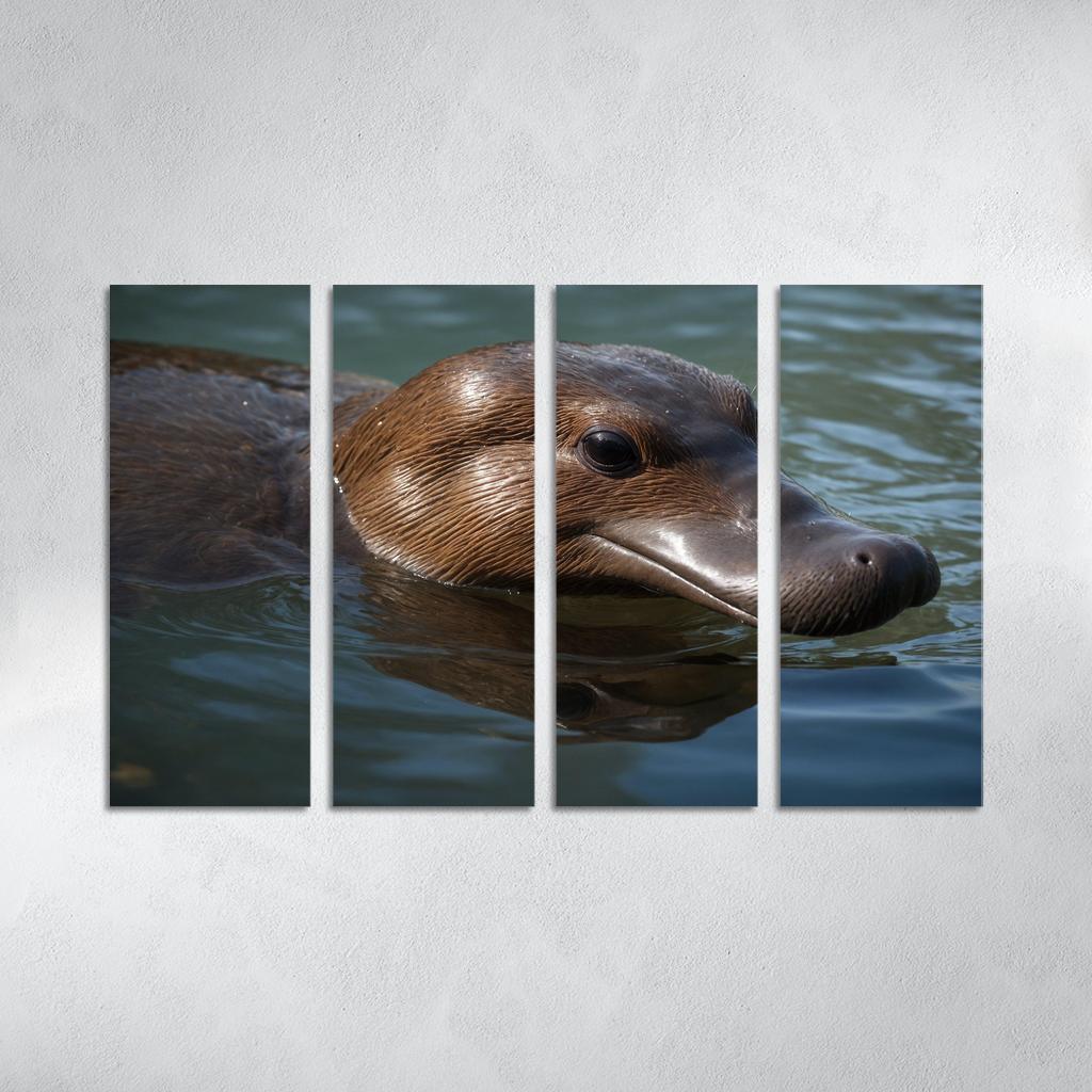 The Mysterious Platypus Nature's Oddity Premium Artwork Frames