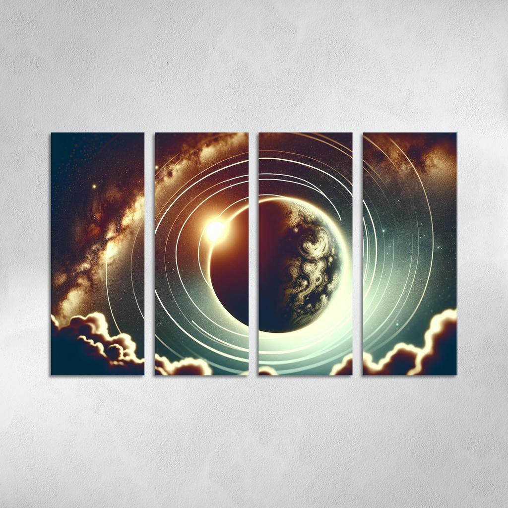 Exploring Exoplanet Atmospheres Abstract Paintings Frame