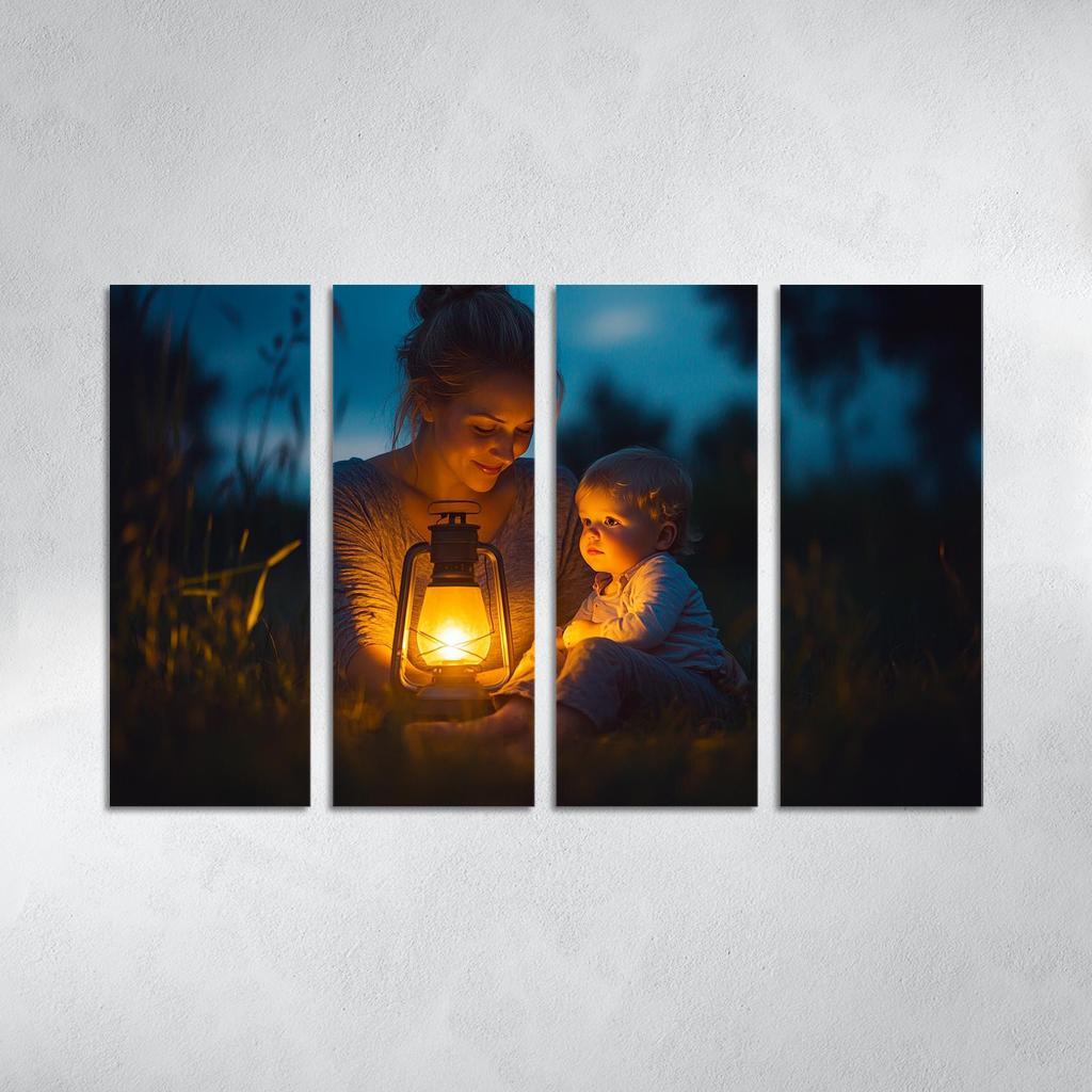 A Light In The Dark A Mothers Guiding Presence Canvas Paintings Frame