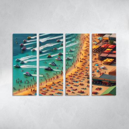 Palm Beach Bliss Sunny Shores And Water Sports Art Trends