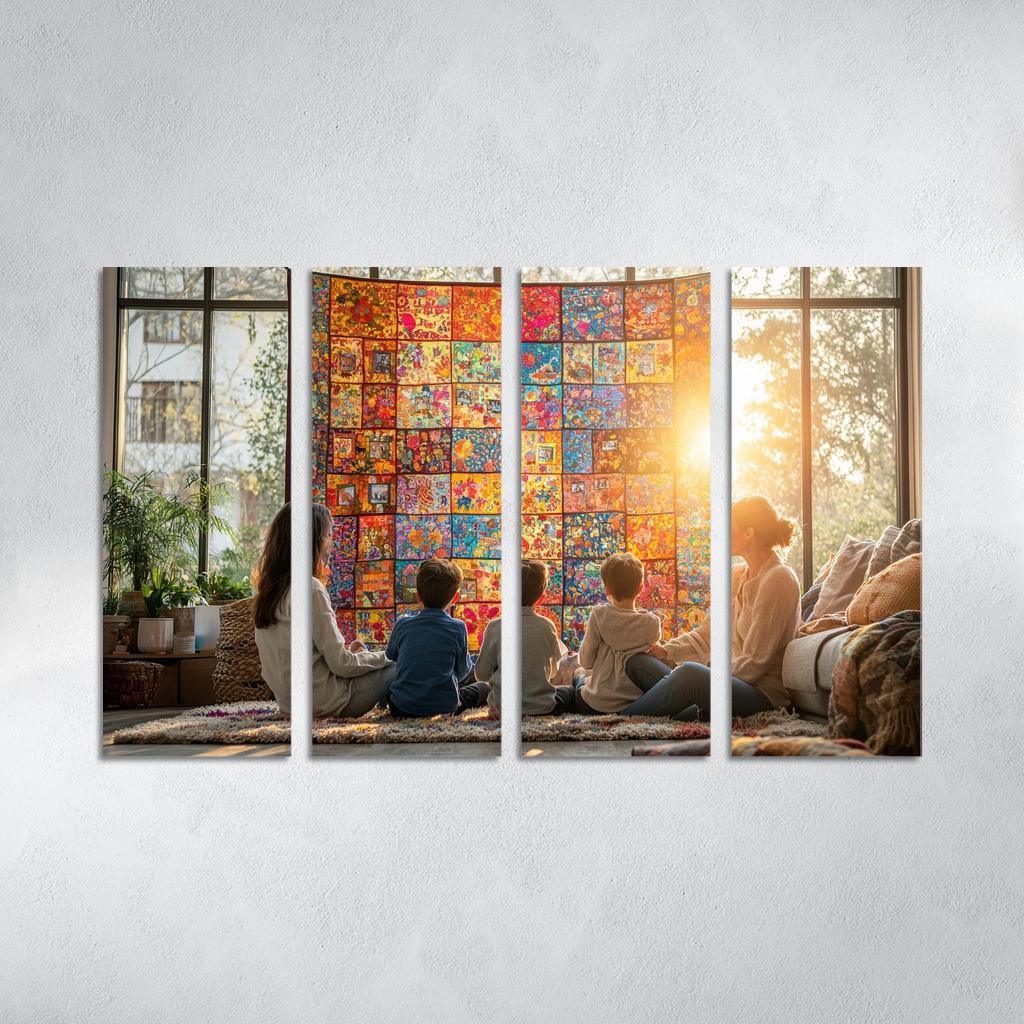 Woven Hearts The Tapestry Of Togetherness Custom Paintings Frame
