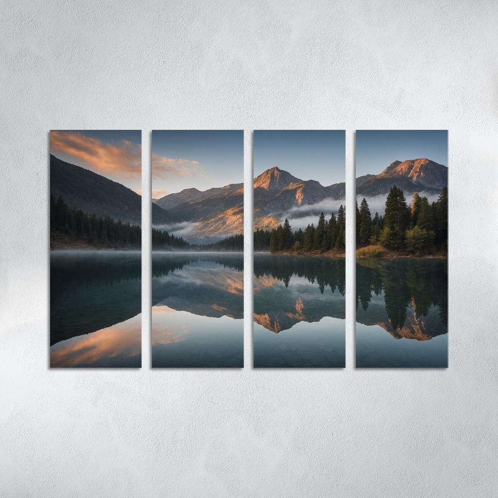 The Serene Reflection Of Glassy Lake Art Trends