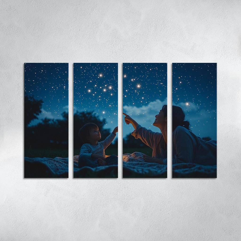Stars In Our Eyes Dreams Of Tomorrow Custom Paintings Frame