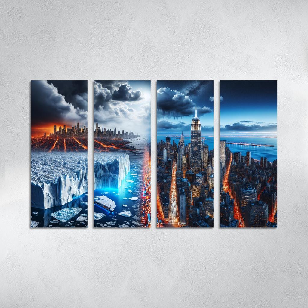 Sounding The Alarm Climate Crisis Awareness Custom Paintings Frame