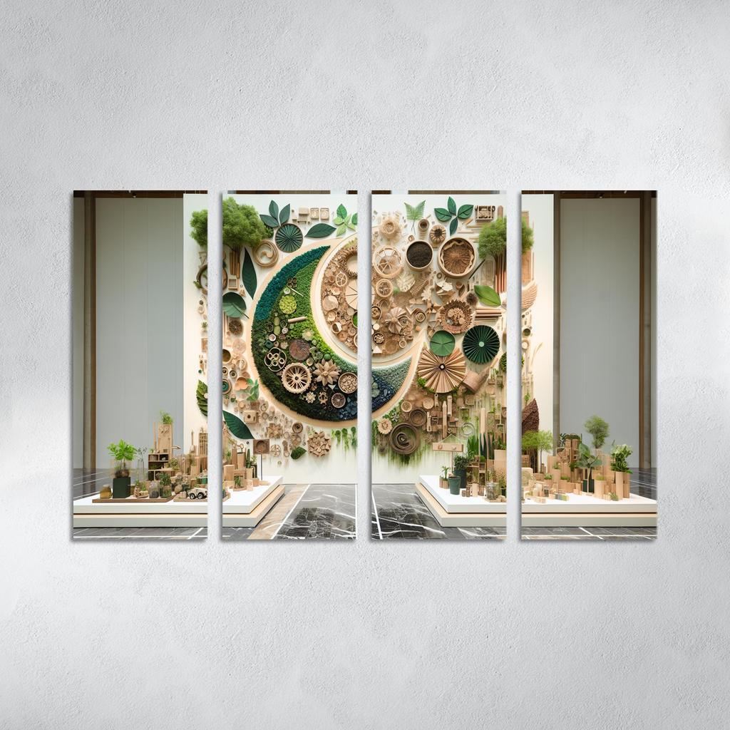 Nature's Art The Beauty Of Sustainable Practices Multi-panel Paintings
