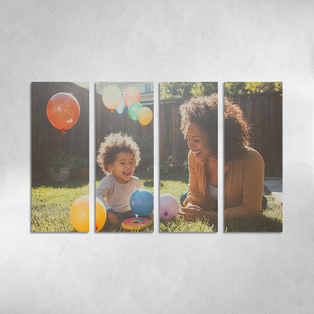 The Echo Of Her Laughter A Mothers Joy Canvas Paintings Frame
