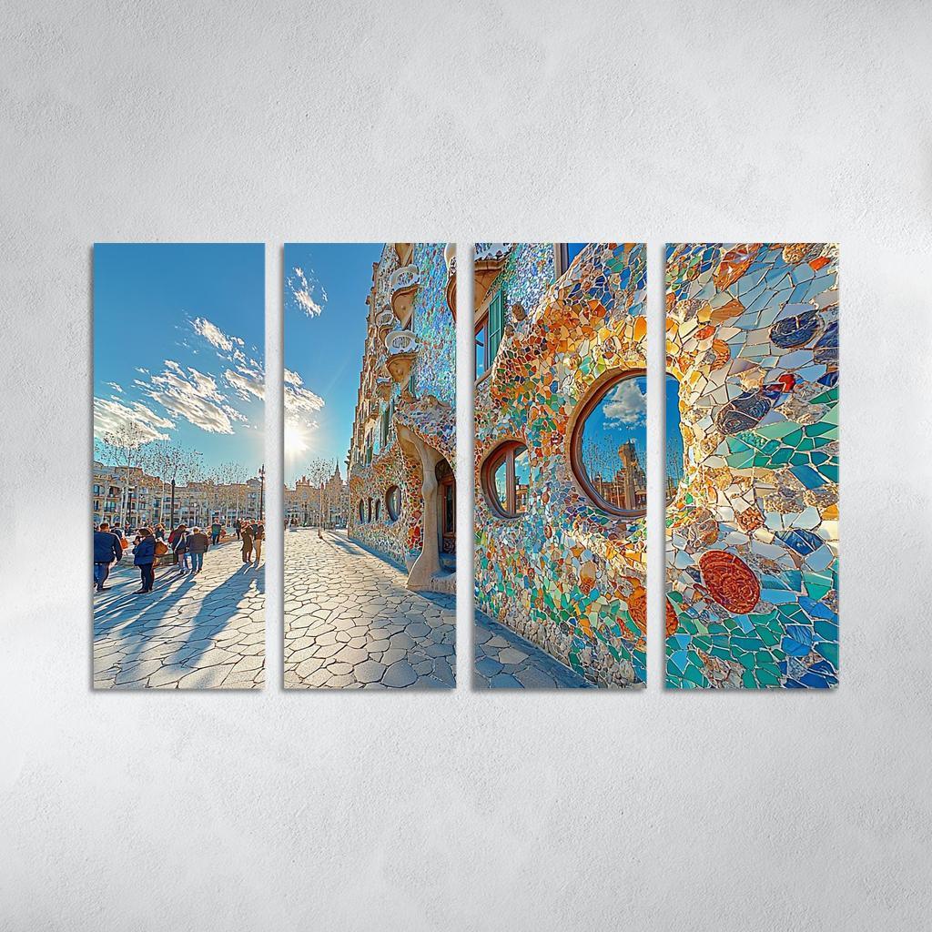 Casa Batll Abstract Paintings Frame