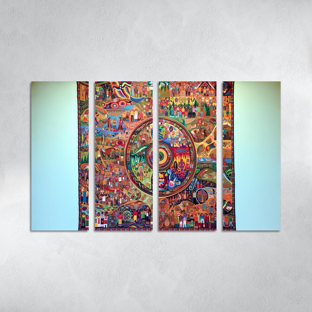 Voices Of The Forgotten Preserving Indigenous Cultures Custom Paintings Frame