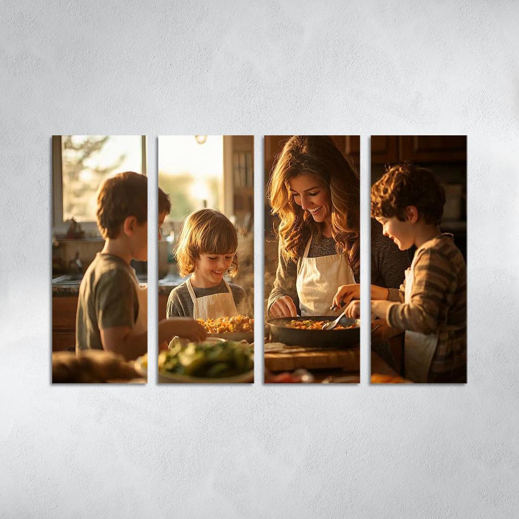Home Is Where Mom Is The Comfort Of A Mother's Love Canvas Paintings Frame