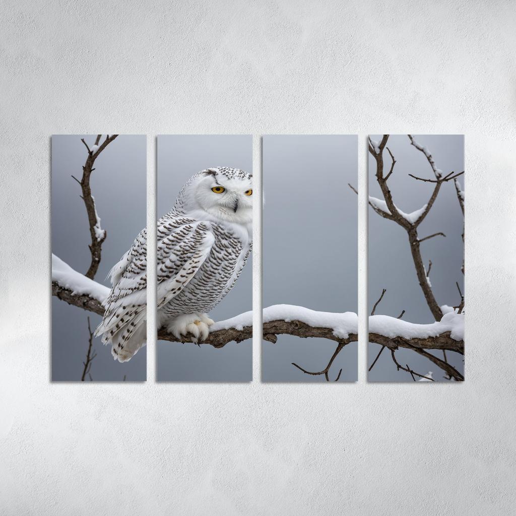 The Majestic Snowy Owl Guardian Of The Arctic Framed Paintings